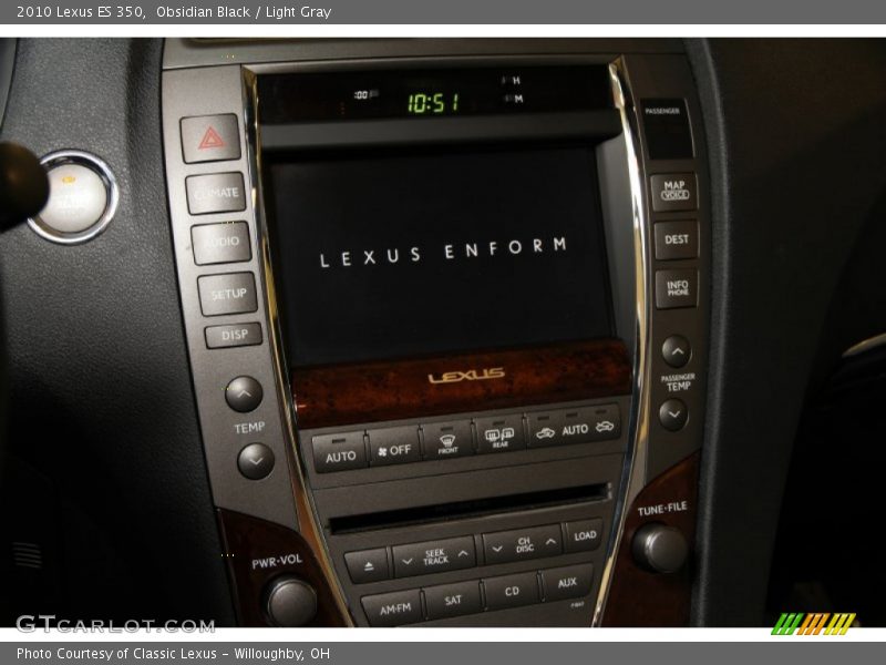 Obsidian Black / Light Gray 2010 Lexus ES 350