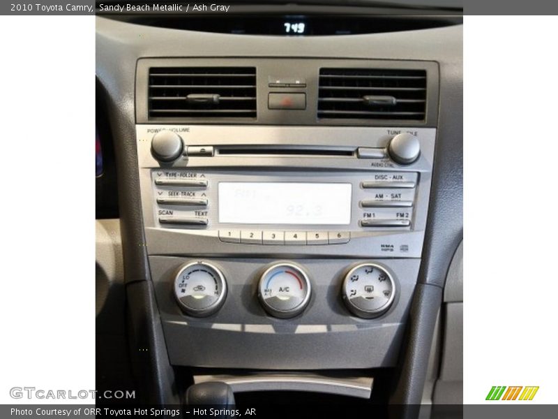 Sandy Beach Metallic / Ash Gray 2010 Toyota Camry