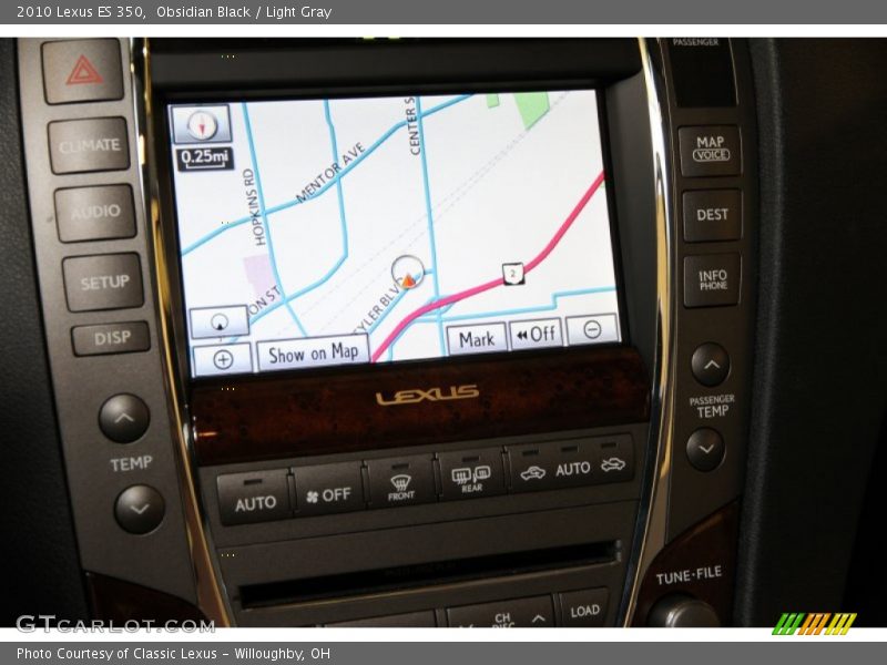 Obsidian Black / Light Gray 2010 Lexus ES 350