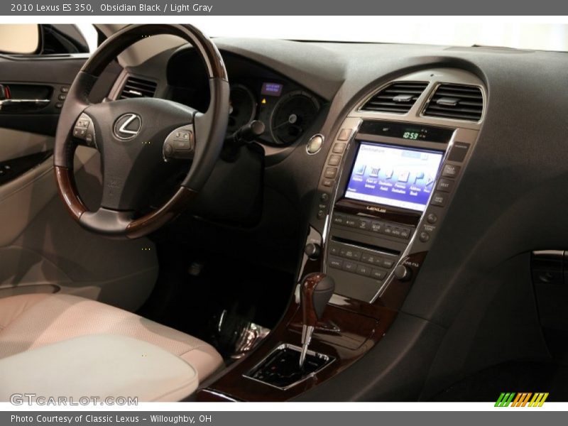 Obsidian Black / Light Gray 2010 Lexus ES 350