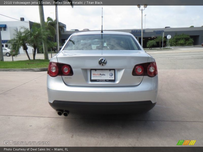 Reflex Silver Metallic / Titan Black 2010 Volkswagen Jetta S Sedan