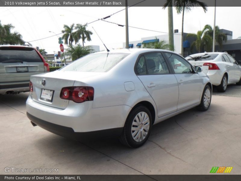 Reflex Silver Metallic / Titan Black 2010 Volkswagen Jetta S Sedan