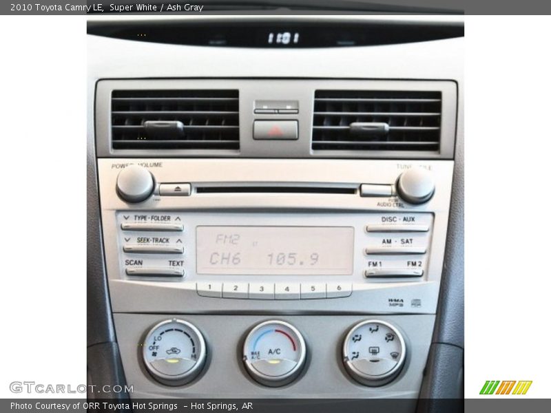 Super White / Ash Gray 2010 Toyota Camry LE