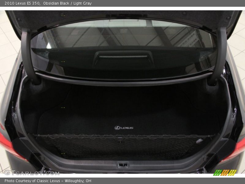 Obsidian Black / Light Gray 2010 Lexus ES 350