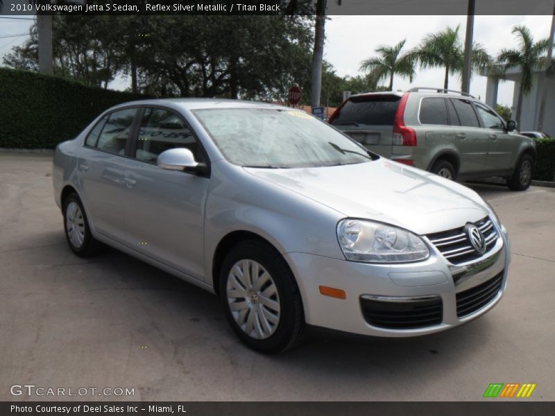 Reflex Silver Metallic / Titan Black 2010 Volkswagen Jetta S Sedan