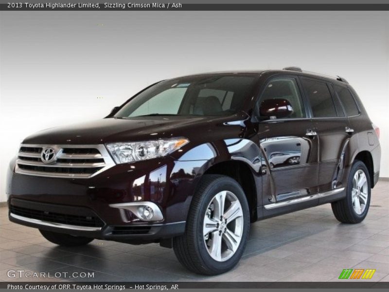 Sizzling Crimson Mica / Ash 2013 Toyota Highlander Limited