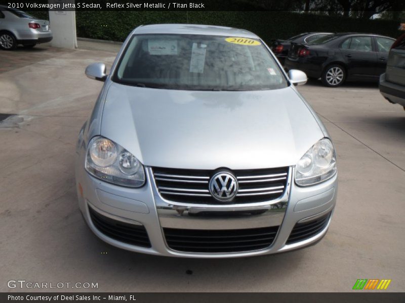 Reflex Silver Metallic / Titan Black 2010 Volkswagen Jetta S Sedan