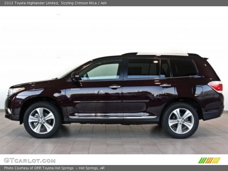 Sizzling Crimson Mica / Ash 2013 Toyota Highlander Limited