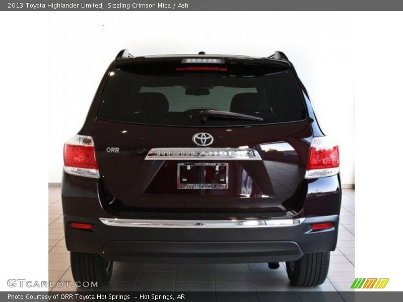 Sizzling Crimson Mica / Ash 2013 Toyota Highlander Limited