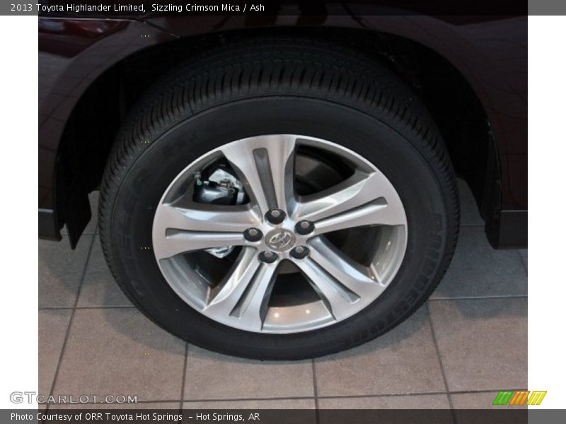 Sizzling Crimson Mica / Ash 2013 Toyota Highlander Limited