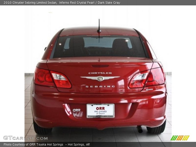Inferno Red Crystal Pearl / Dark Slate Gray 2010 Chrysler Sebring Limited Sedan