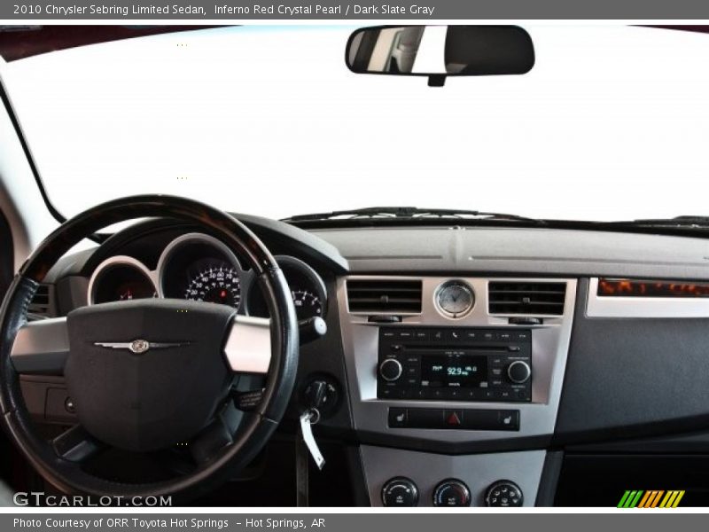 Inferno Red Crystal Pearl / Dark Slate Gray 2010 Chrysler Sebring Limited Sedan