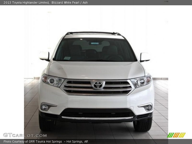 Blizzard White Pearl / Ash 2013 Toyota Highlander Limited