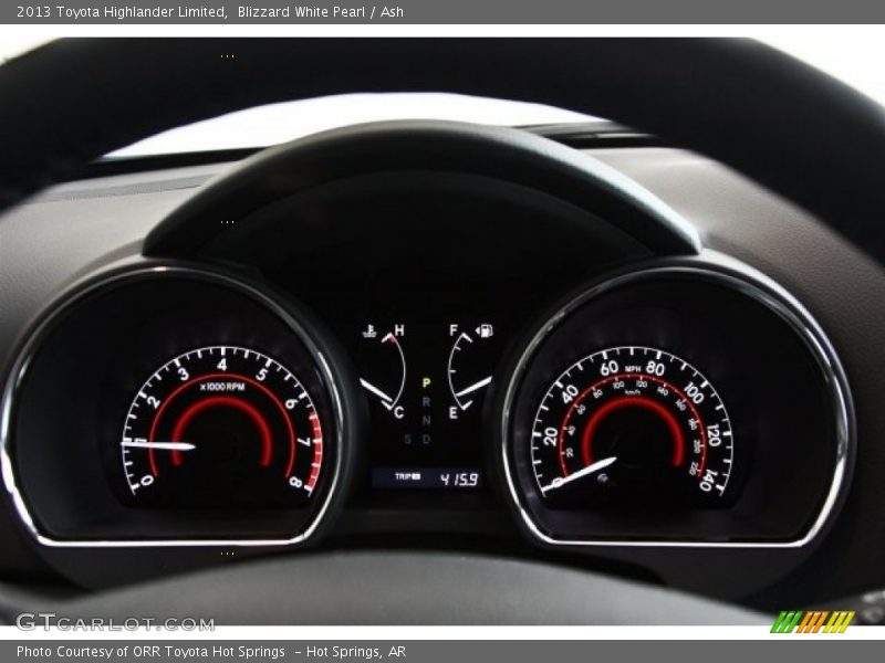 Blizzard White Pearl / Ash 2013 Toyota Highlander Limited