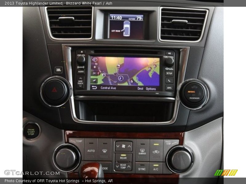 Blizzard White Pearl / Ash 2013 Toyota Highlander Limited