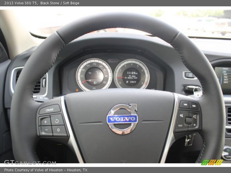 Black Stone / Soft Beige 2013 Volvo S60 T5