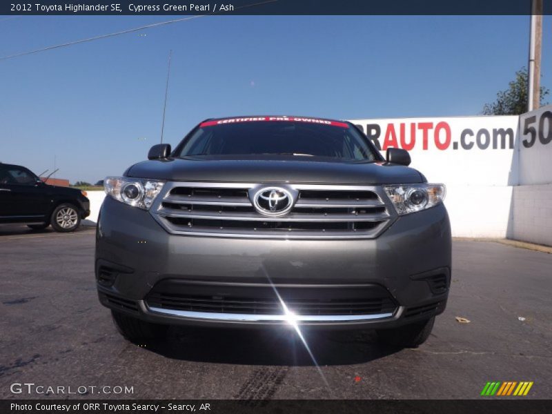 Cypress Green Pearl / Ash 2012 Toyota Highlander SE