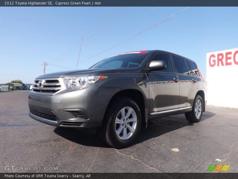 Cypress Green Pearl / Ash 2012 Toyota Highlander SE