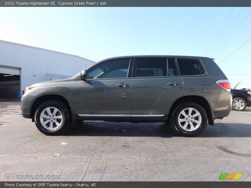 Cypress Green Pearl / Ash 2012 Toyota Highlander SE