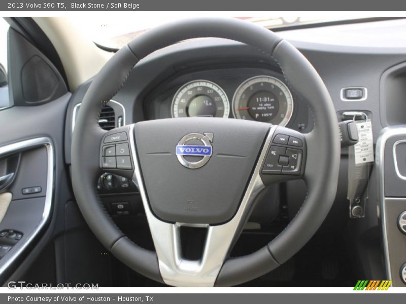Black Stone / Soft Beige 2013 Volvo S60 T5