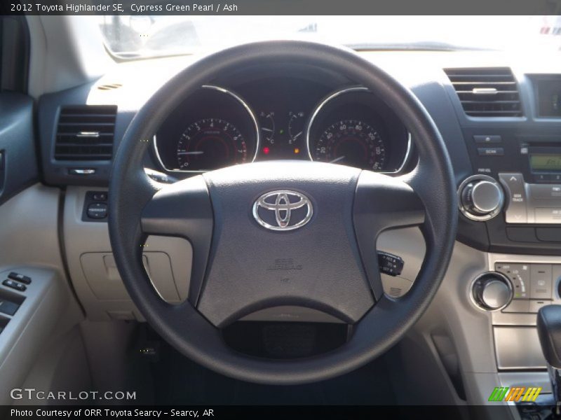 Cypress Green Pearl / Ash 2012 Toyota Highlander SE