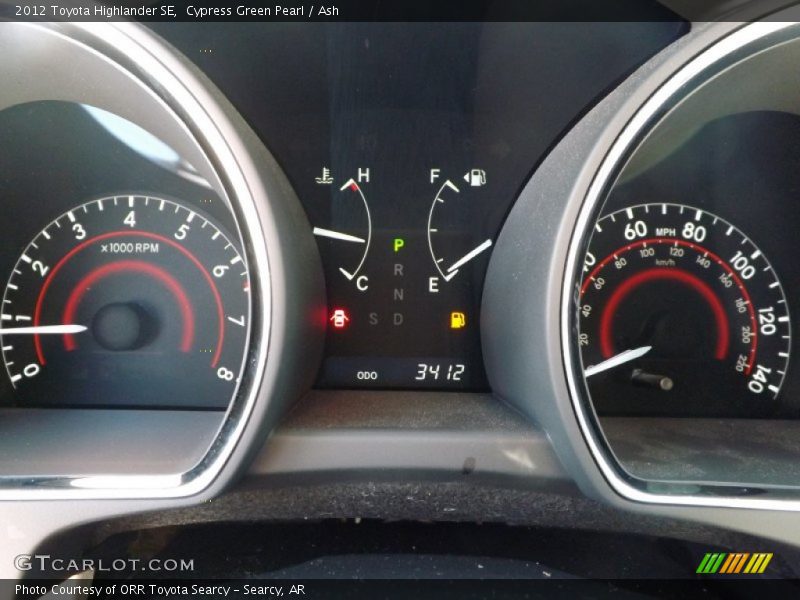 Cypress Green Pearl / Ash 2012 Toyota Highlander SE