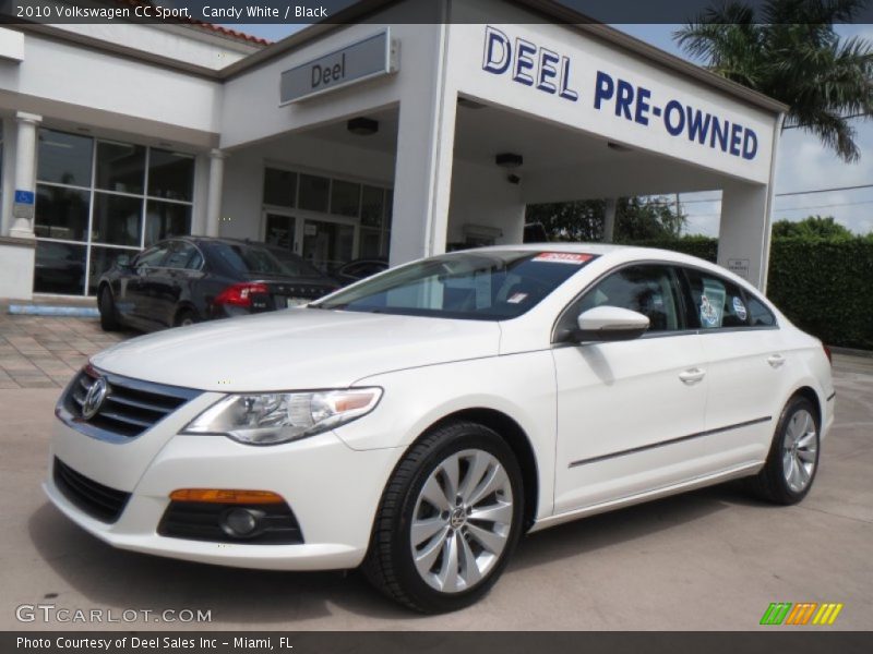 Candy White / Black 2010 Volkswagen CC Sport