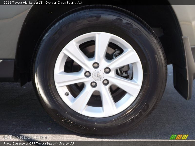 Cypress Green Pearl / Ash 2012 Toyota Highlander SE