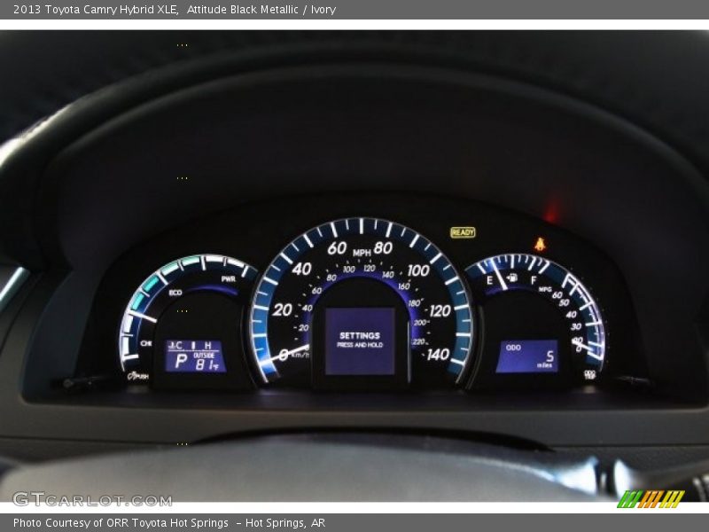 Attitude Black Metallic / Ivory 2013 Toyota Camry Hybrid XLE