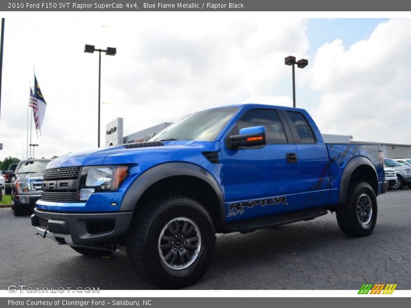 Blue Flame Metallic / Raptor Black 2010 Ford F150 SVT Raptor SuperCab 4x4