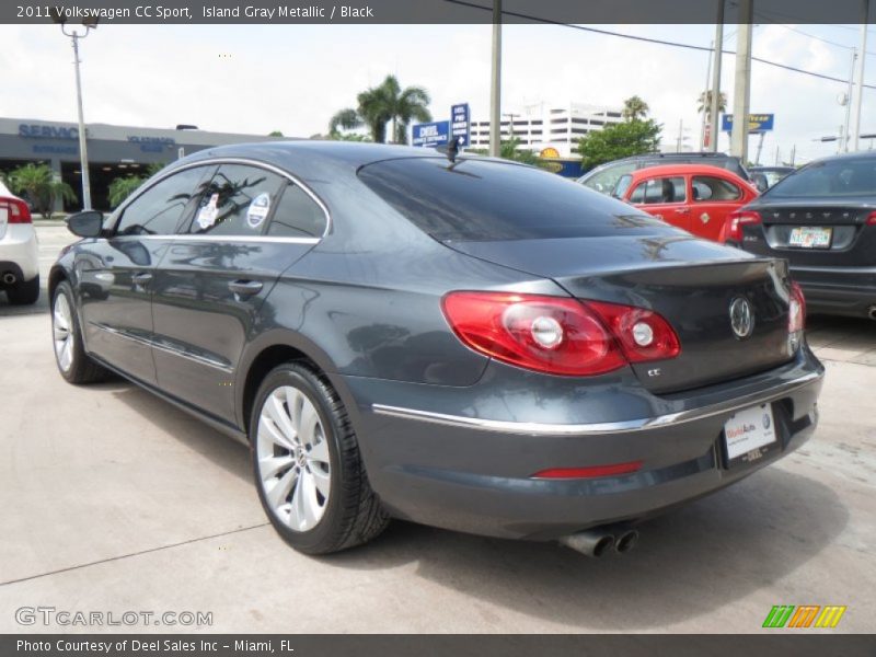 Island Gray Metallic / Black 2011 Volkswagen CC Sport
