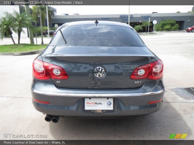 Island Gray Metallic / Black 2011 Volkswagen CC Sport