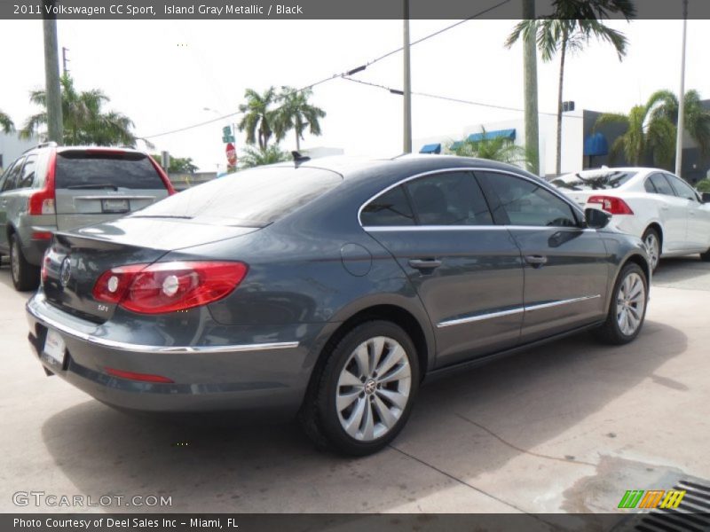 Island Gray Metallic / Black 2011 Volkswagen CC Sport