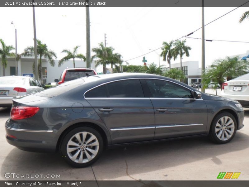Island Gray Metallic / Black 2011 Volkswagen CC Sport