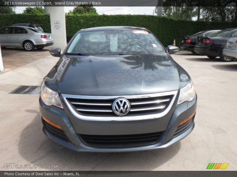 Island Gray Metallic / Black 2011 Volkswagen CC Sport