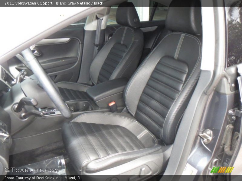 Island Gray Metallic / Black 2011 Volkswagen CC Sport