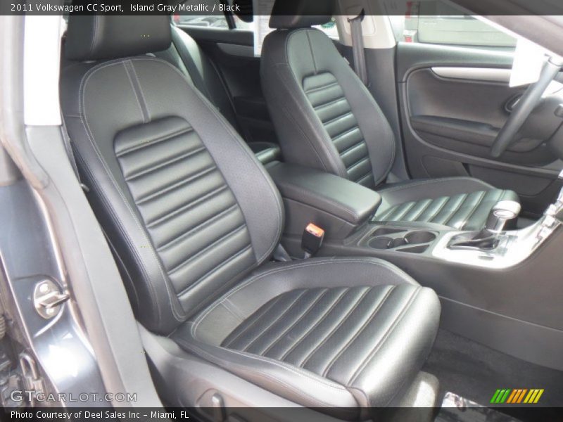 Island Gray Metallic / Black 2011 Volkswagen CC Sport