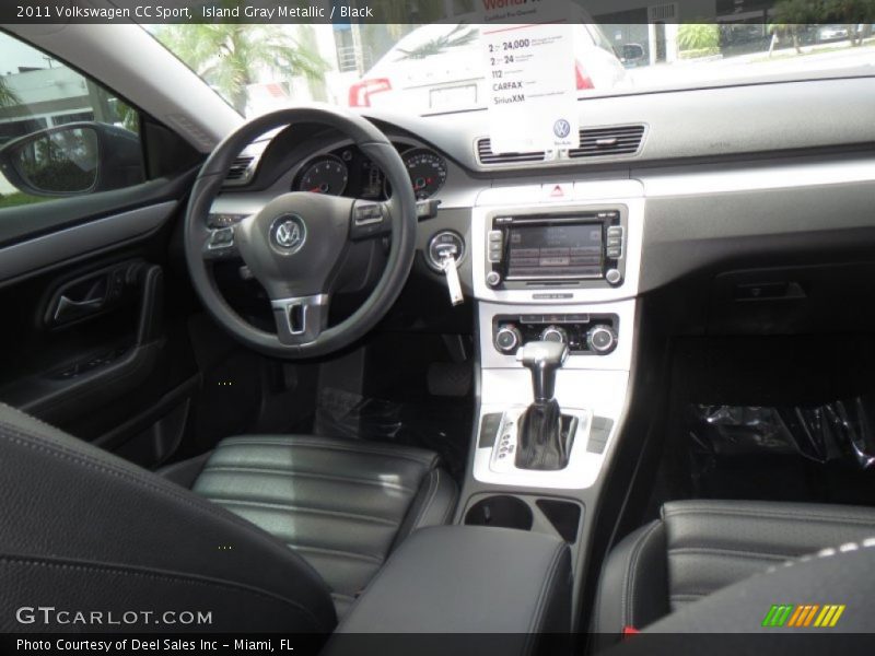 Island Gray Metallic / Black 2011 Volkswagen CC Sport
