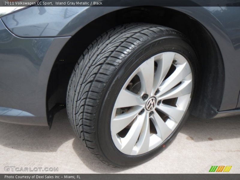 Island Gray Metallic / Black 2011 Volkswagen CC Sport