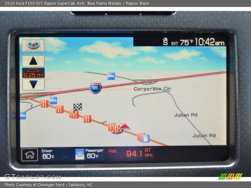 Navigation of 2010 F150 SVT Raptor SuperCab 4x4