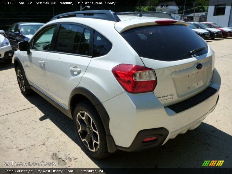 Satin White Pearl / Ivory 2013 Subaru XV Crosstrek 2.0 Premium