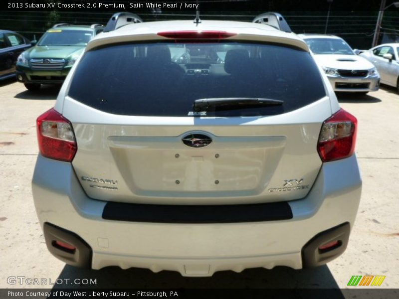 Satin White Pearl / Ivory 2013 Subaru XV Crosstrek 2.0 Premium