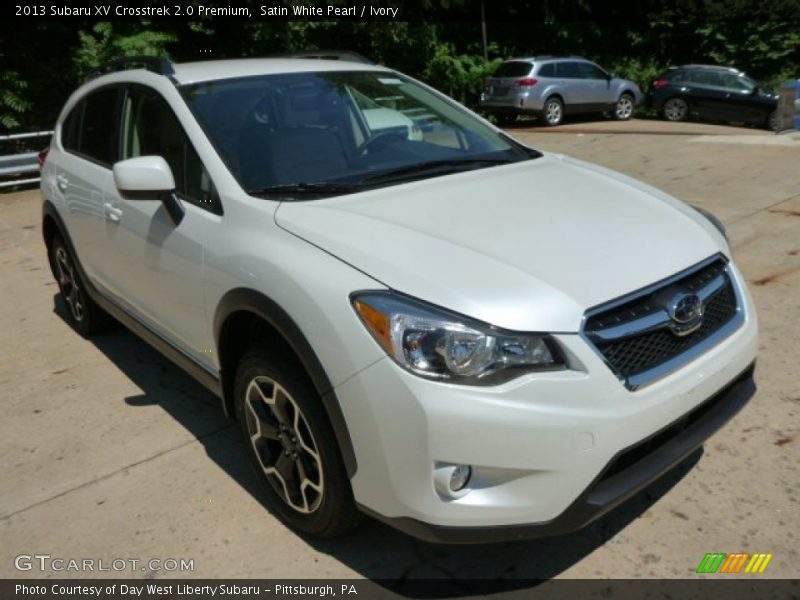 Satin White Pearl / Ivory 2013 Subaru XV Crosstrek 2.0 Premium