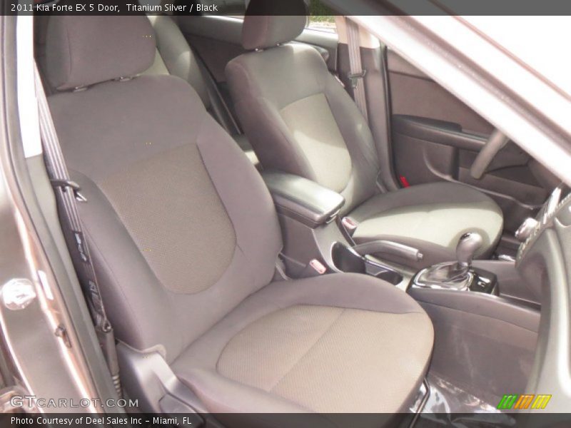 Titanium Silver / Black 2011 Kia Forte EX 5 Door
