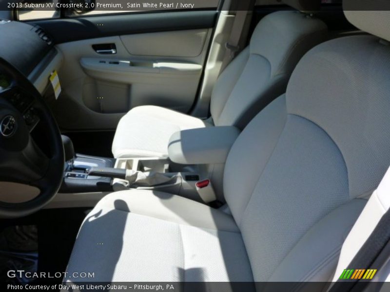 Satin White Pearl / Ivory 2013 Subaru XV Crosstrek 2.0 Premium