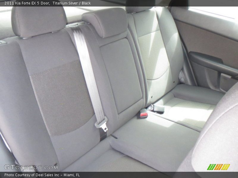 Titanium Silver / Black 2011 Kia Forte EX 5 Door
