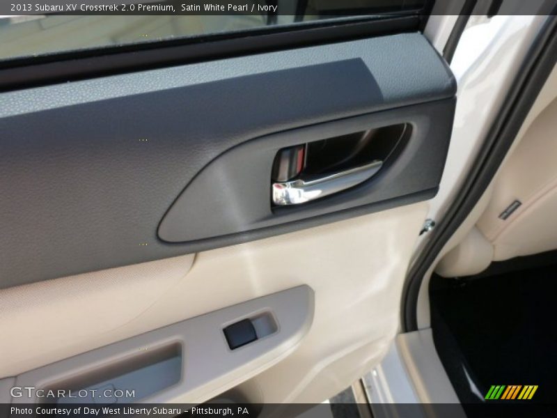 Satin White Pearl / Ivory 2013 Subaru XV Crosstrek 2.0 Premium