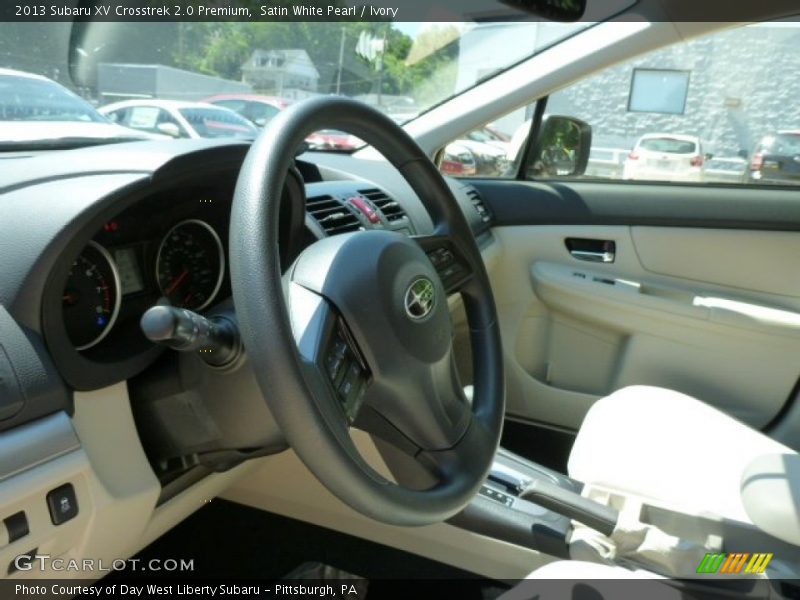 Satin White Pearl / Ivory 2013 Subaru XV Crosstrek 2.0 Premium