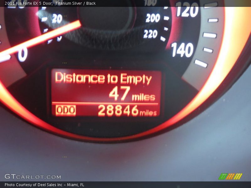 Titanium Silver / Black 2011 Kia Forte EX 5 Door