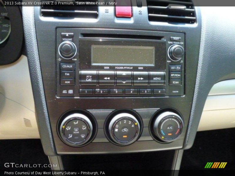 Controls of 2013 XV Crosstrek 2.0 Premium